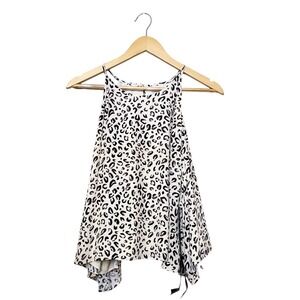 11 Honore Womens Leopard Print Halter Tank Top Plus Size 24 Animal Print Flowy